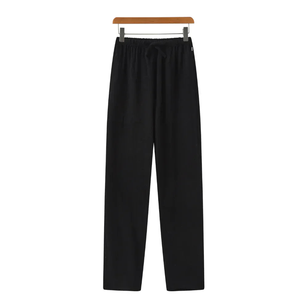 MONVIEL | Slim-fit linen trousers