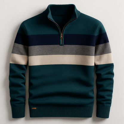 MANSSINO™ | Zip-Front Cotton Pullover