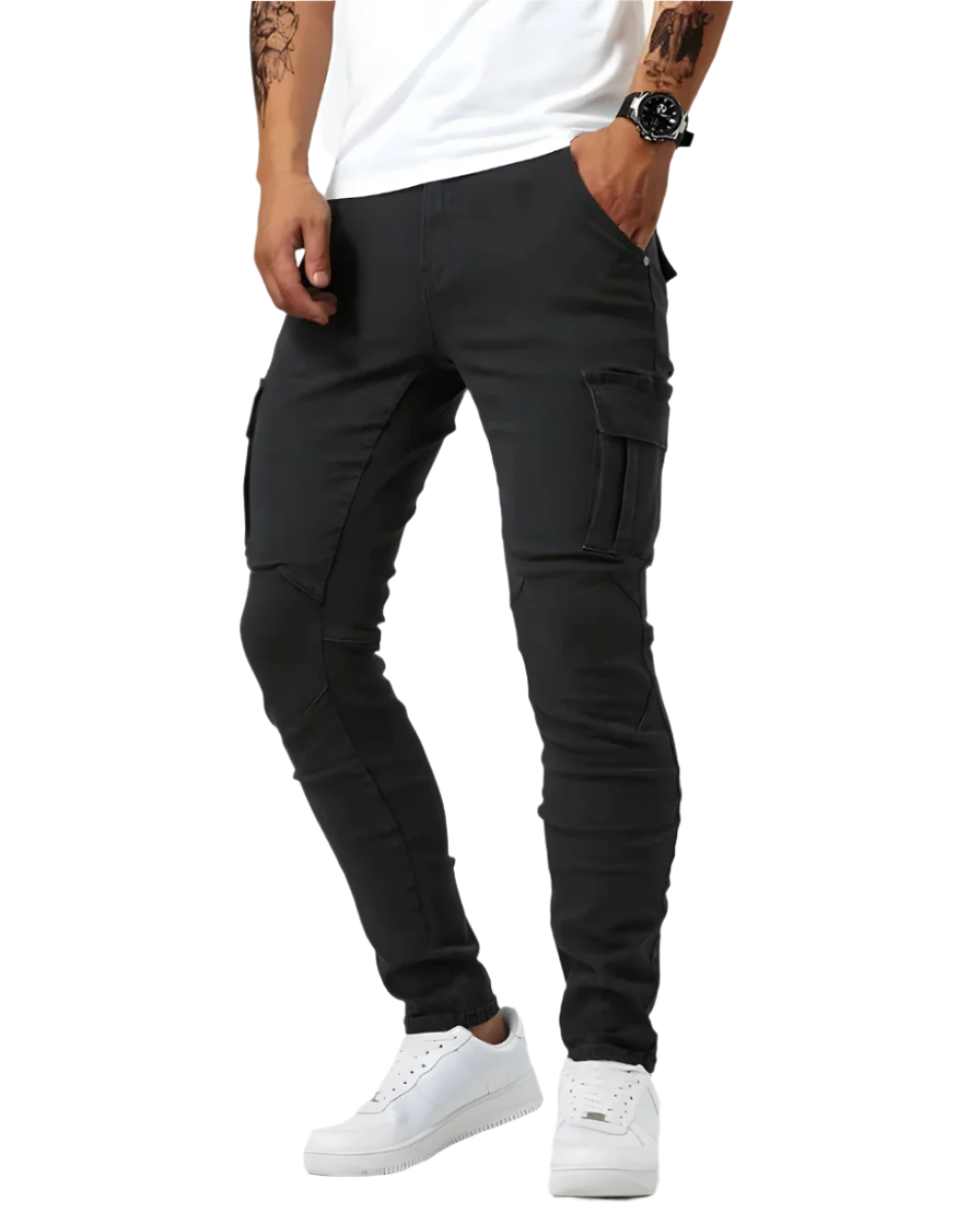 Elouan™ | Pantalon cargo stretch homme