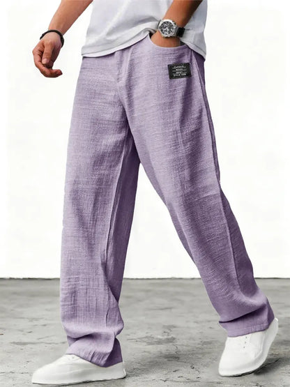MONVIEL™ | Men's Relaxed Textured Summer Trousers