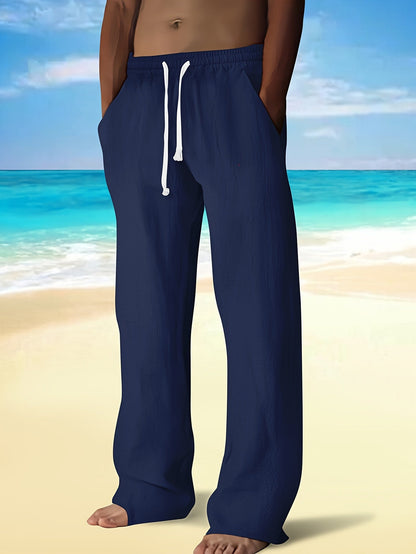 MANSSINO™ | Men's Woven Cotton-Linen Drawstring Trousers
