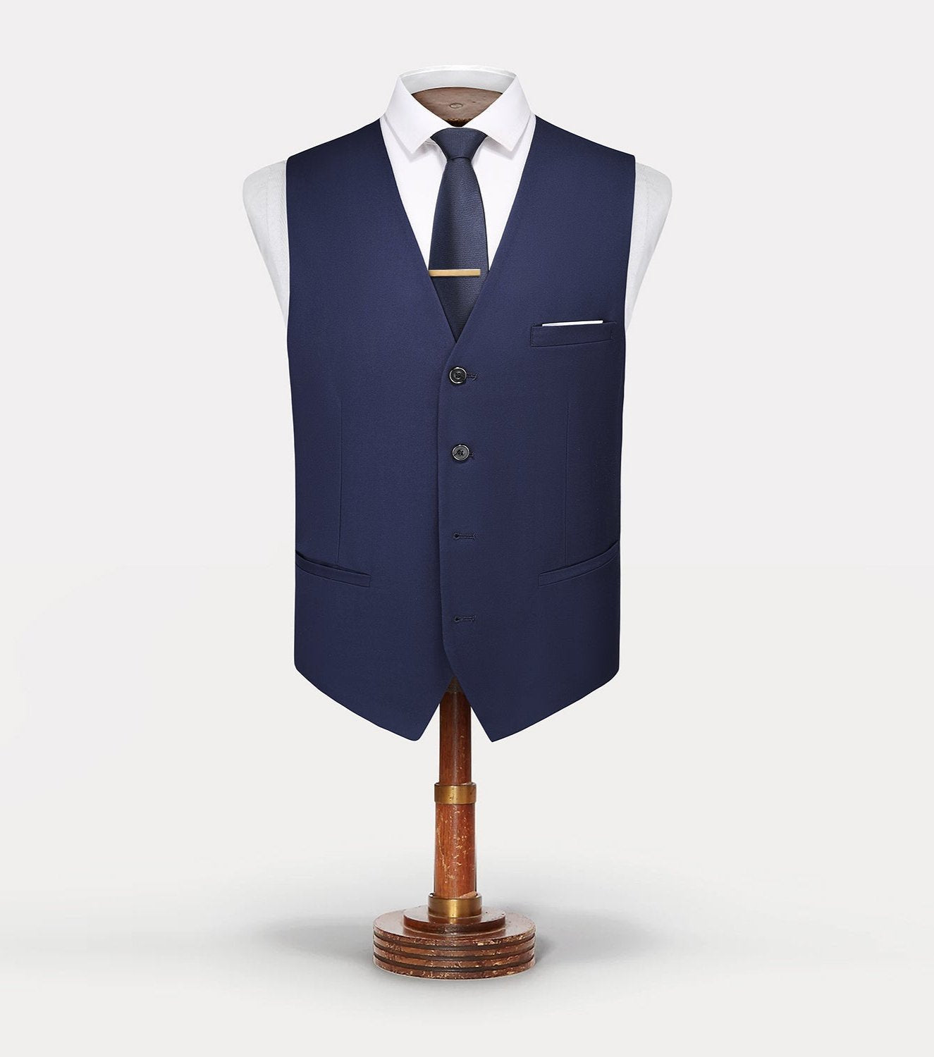MONVIEL | Blue Three-piece suit