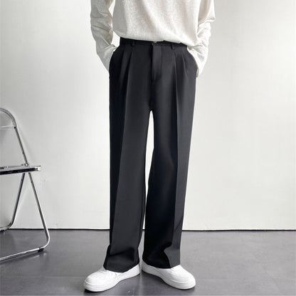 MANSSINO™ | Men's Pleated Wide-Leg Dress Trousers