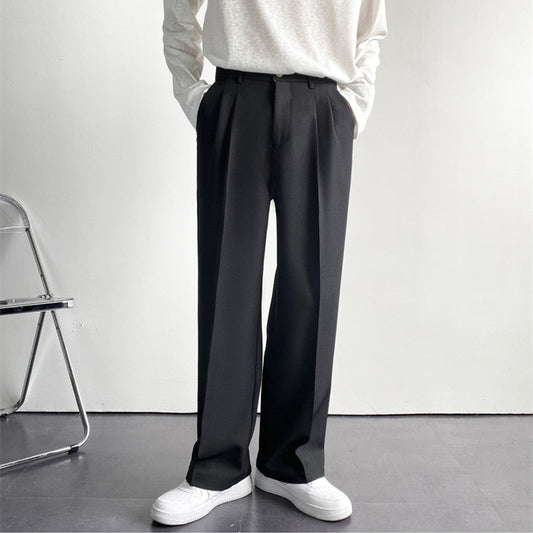 MANSSINO™ | Men's Pleated Wide-Leg Dress Trousers