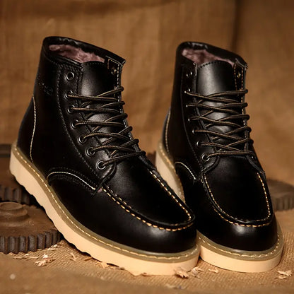 MANSSINO™ | Men's Moc-Toe Lace-Up Boot
