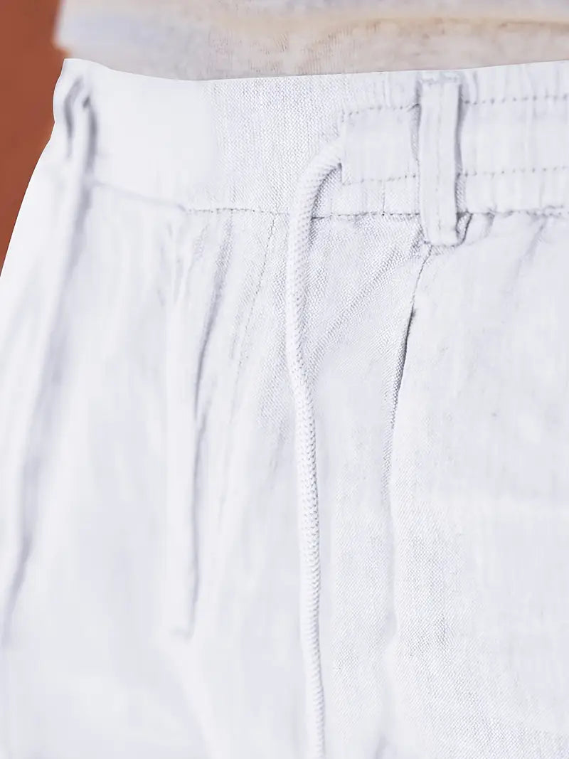 MANSSINO™ | Men's Linen Drawstring Tapered Trousers