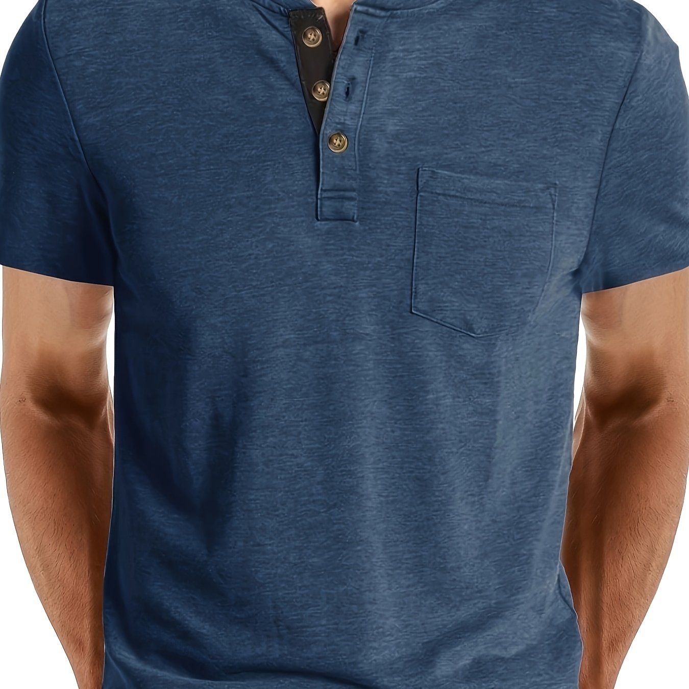 MONVIEL™ | Men's Cotton Henley T-Shirt