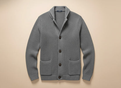 MANSSINO™ | Men's Wool-Cotton Knit Button Cardigan