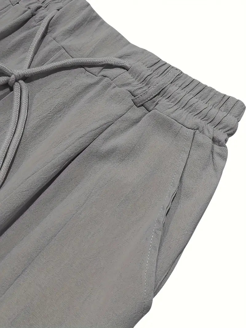 MANSSINO™ | Men's Linen Drawstring Tapered Trousers