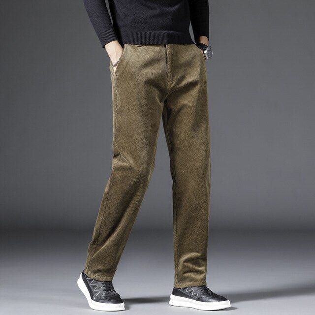 MONVIEL | Mid-rise corduroy trousers