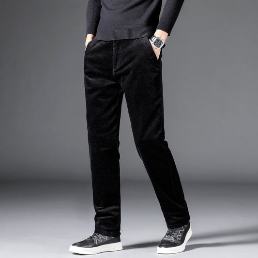 MANSSINO™ | Mid-rise corduroy trousers
