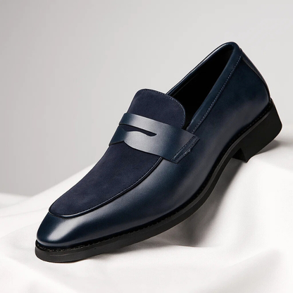 MANSSINO™ | Men's Mixed-Material Penny Loafer