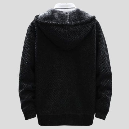MONVIEL™ | Knit-Outer Fleece-Lined Zip Hoodie