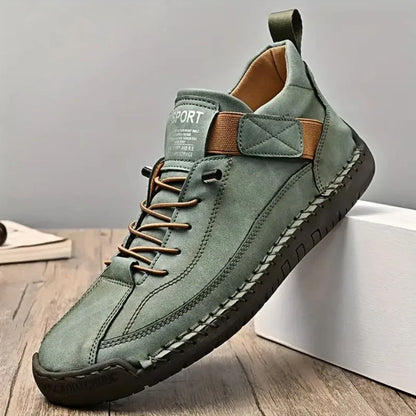 MANSSINO™ | Men's Hand-Stitched Leather Street Sneaker