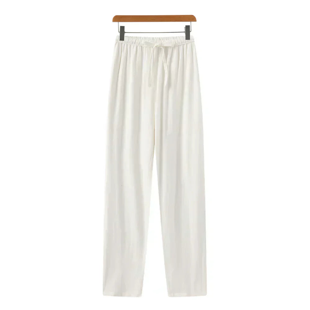 MONVIEL | Slim-fit linen trousers