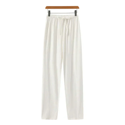 MONVIEL | Slim-fit linen trousers