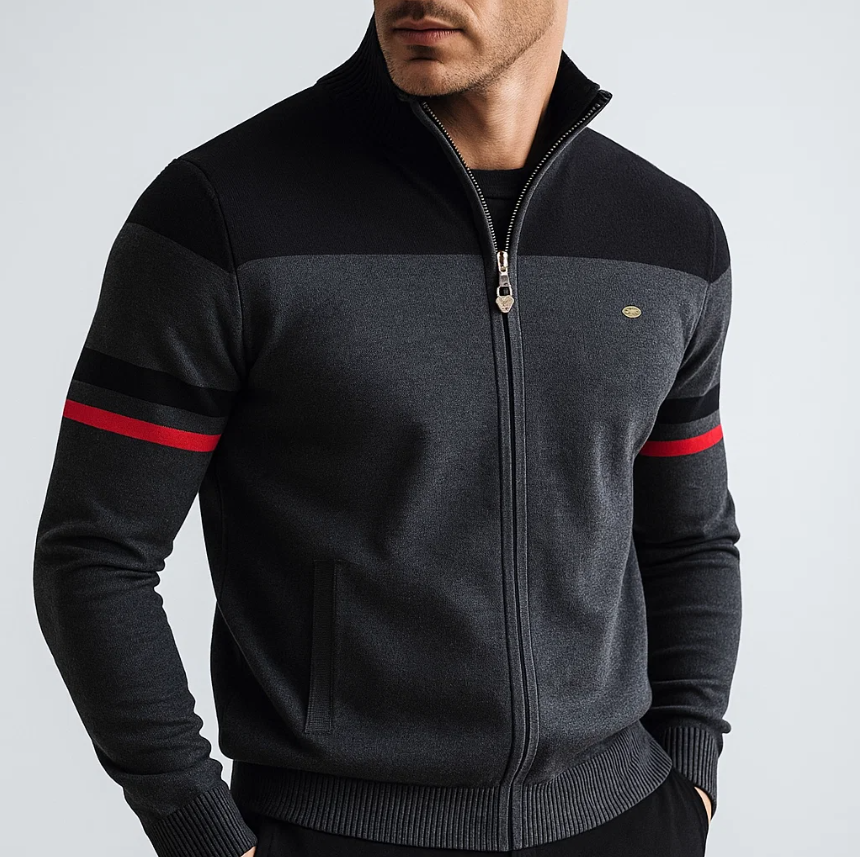MANSSINO™ | Men's Colorblock Full Zip Sweatshirt