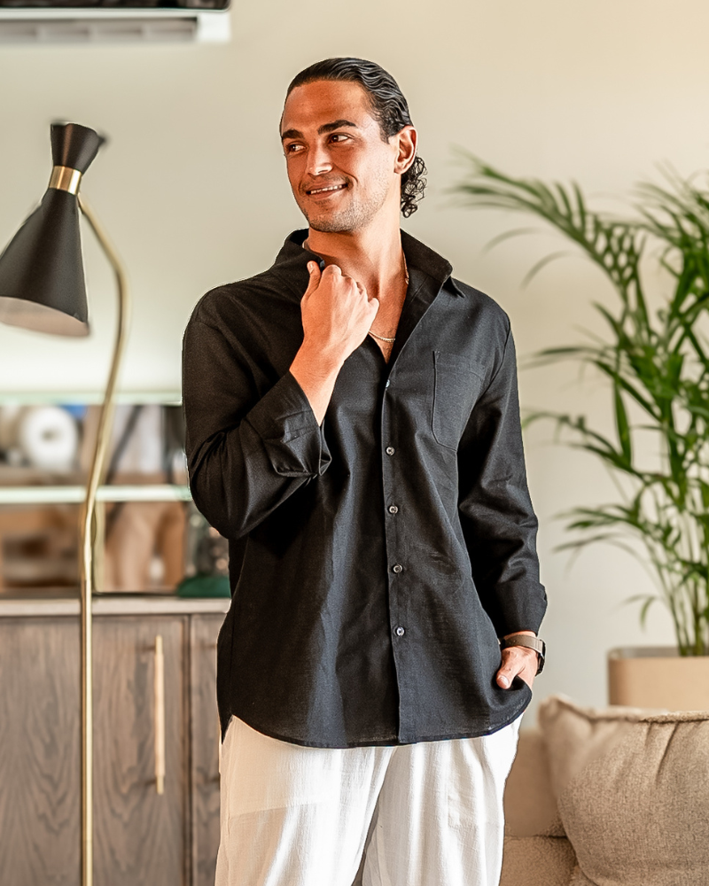 Darragh™ | Ensemble monochrome en lin