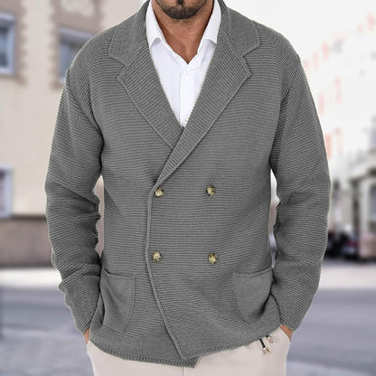 MANSSINO™ | Wool-Blend Jacket-Style Cardigan
