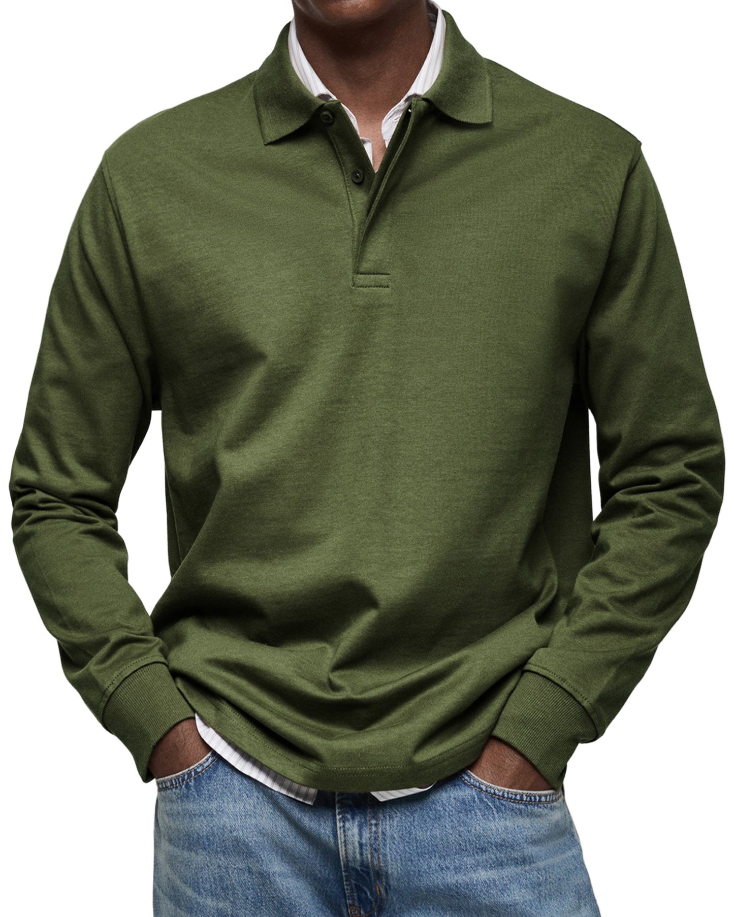 MONVIEL™ | Long Sleeve Polo Shirt