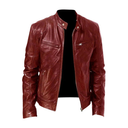 MANSSINO™ | Slim Fit Leather Jacket