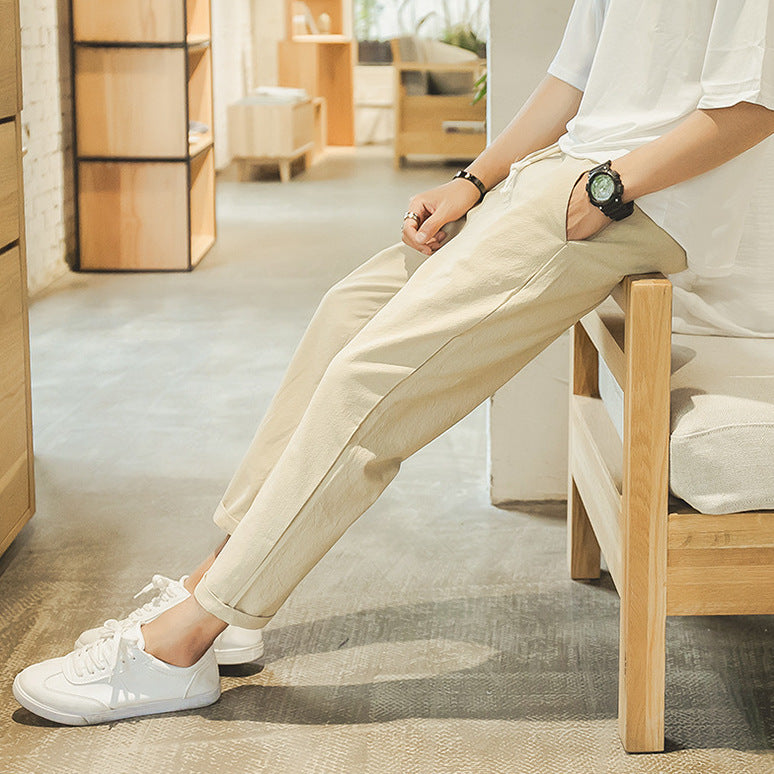 MANSSINO™ | Men's Cropped Cotton Drawstring Trousers