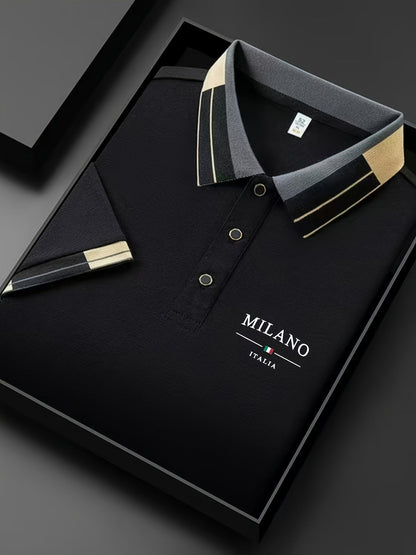 MONVIEL™ | Men's Milano Knit Polo Shirt