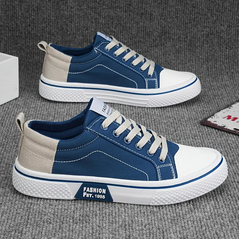 MANSSINO™ | Men's Color-Block Canvas Low-Top Sneaker