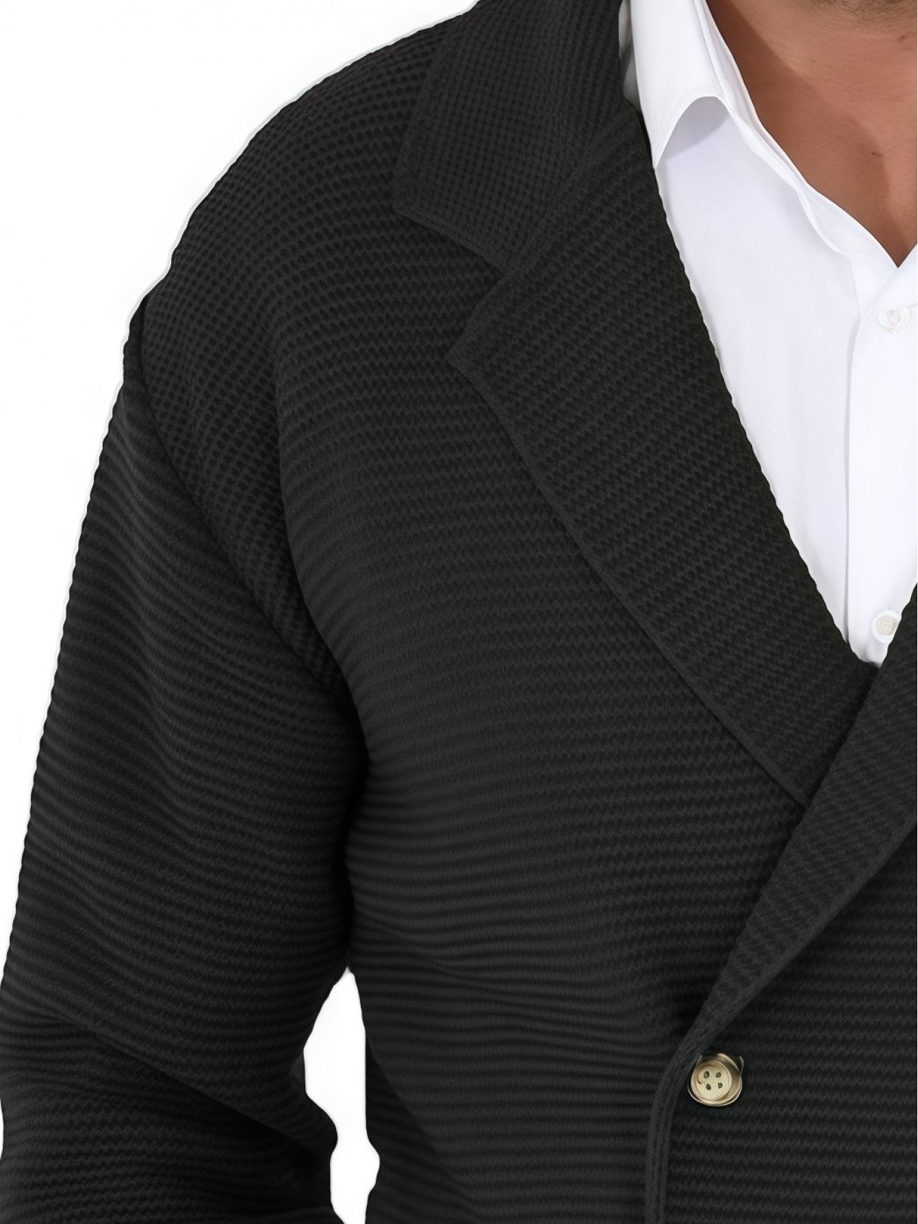 MANSSINO™ | Wool-Blend Jacket-Style Cardigan