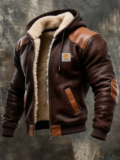 MONVIEL™ | Vintage Suede Hooded Jacket