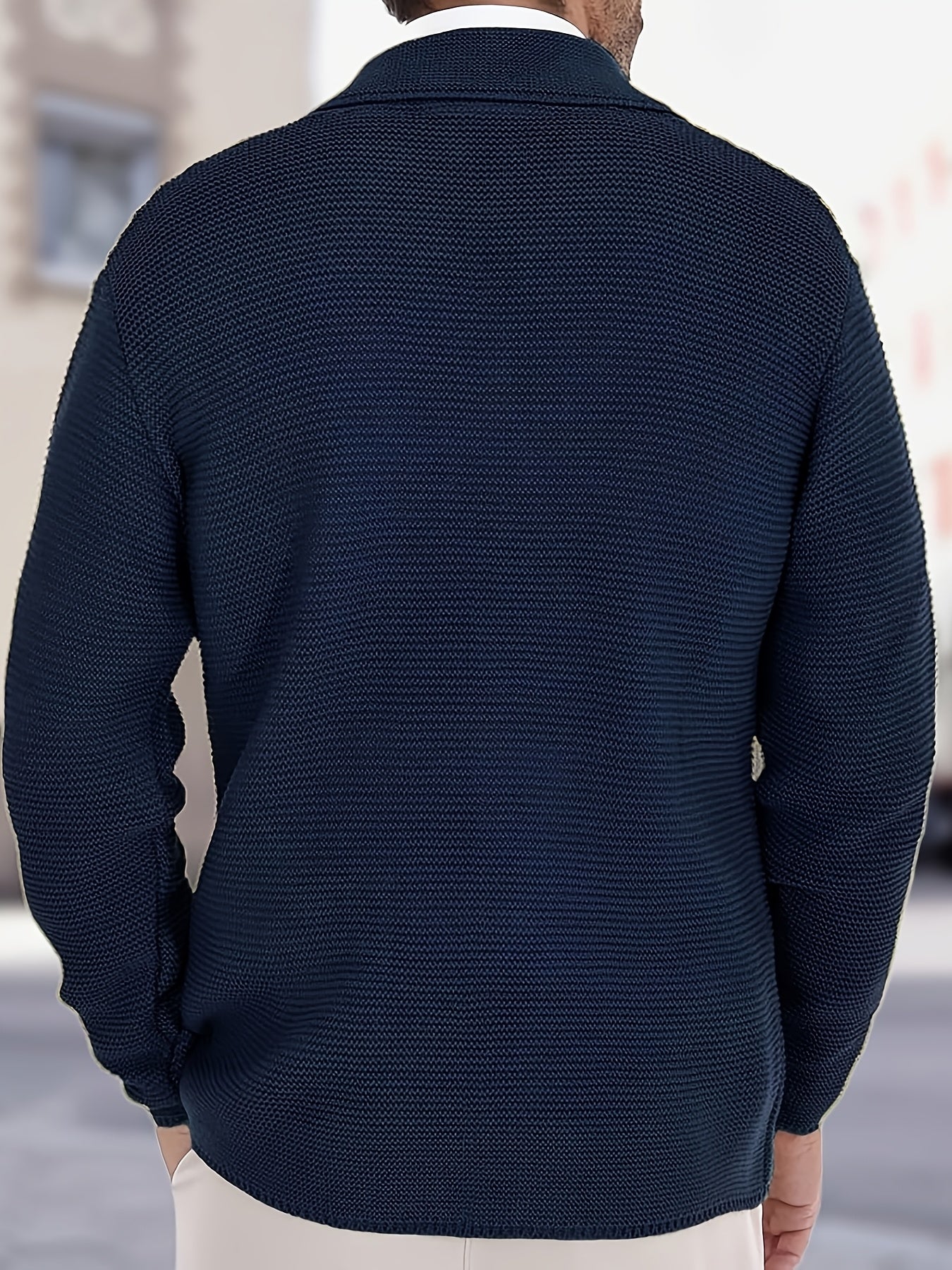 MANSSINO™ | Wool-Blend Jacket-Style Cardigan