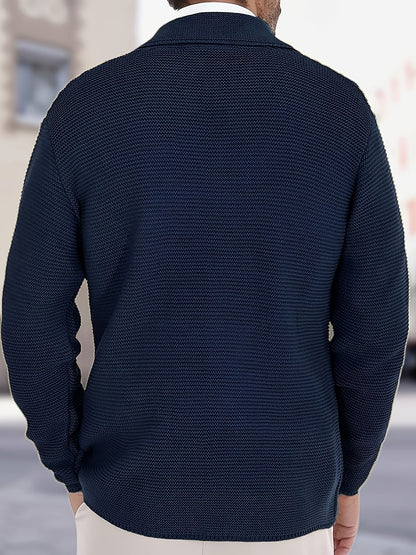 MANSSINO™ | Wool-Blend Jacket-Style Cardigan