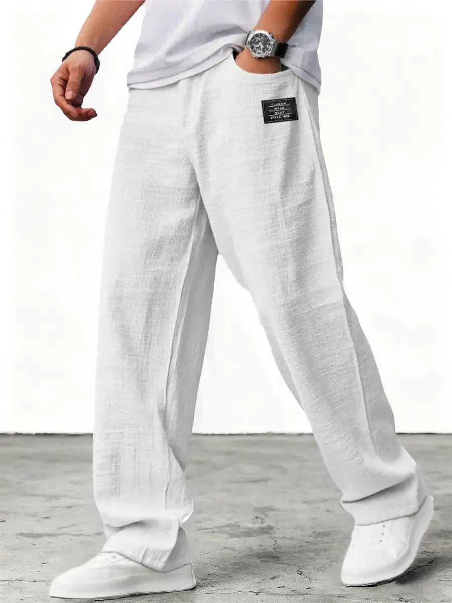 MONVIEL™ | Men's Relaxed Textured Summer Trousers