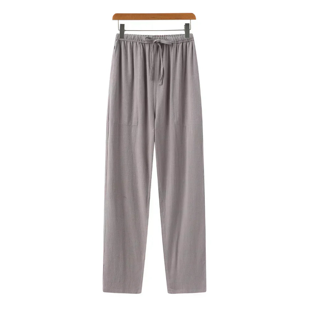MONVIEL | Slim-fit linen trousers