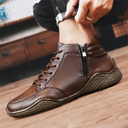 MANSSINO™ | Men's Full-Grain Leather Side-Zip Boot