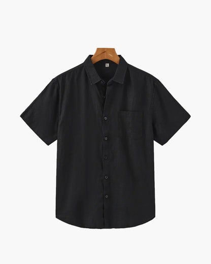 MONVIEL | Short-sleeve linen shirt