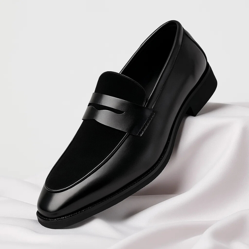MANSSINO™ | Men's Mixed-Material Penny Loafer