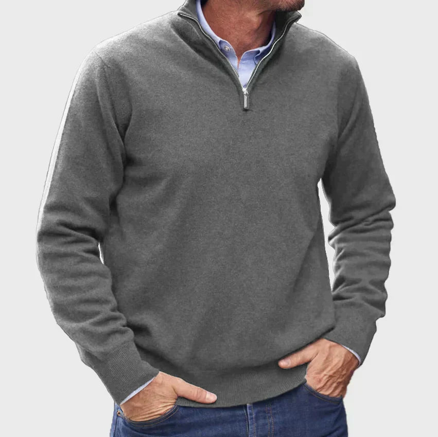 MANSSINO™ | Men's Slim Fit Quarter-Zip Pullover