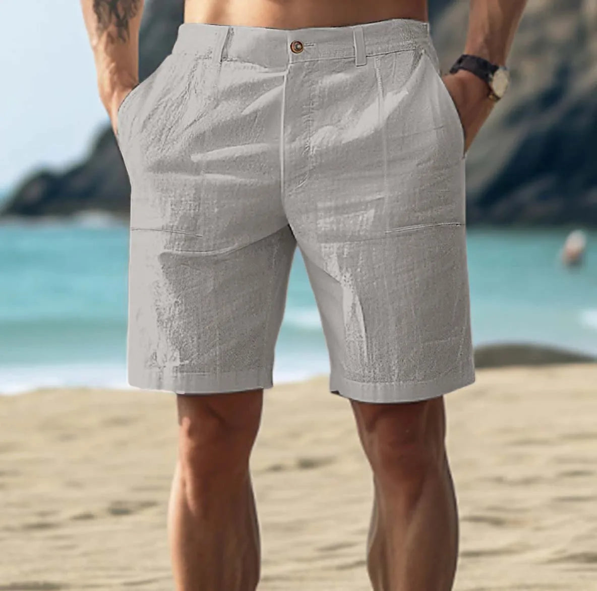 MANSSINO™ | Men's Linen Drawstring Shorts