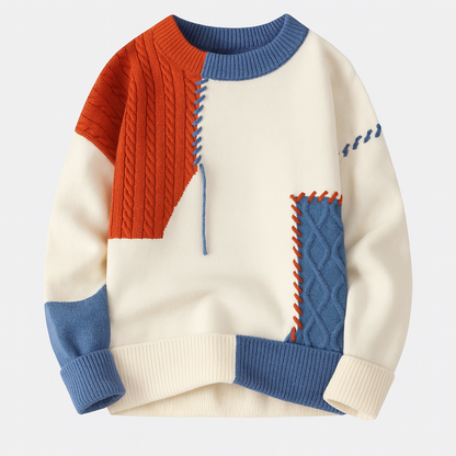 LAURENT MONACO | PULL PATCHWORK POUR HOMME