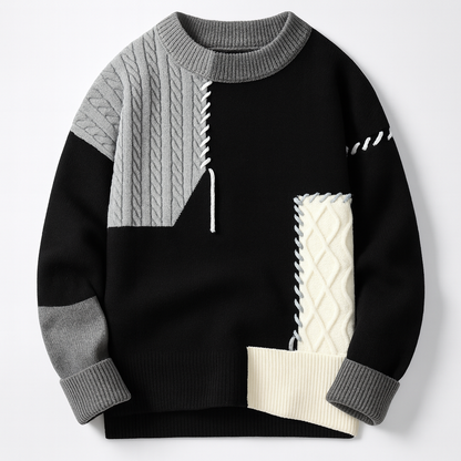 LAURENT MONACO | PULL PATCHWORK POUR HOMME