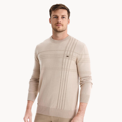 MONVIEL | Mens Fine-Striped Knit