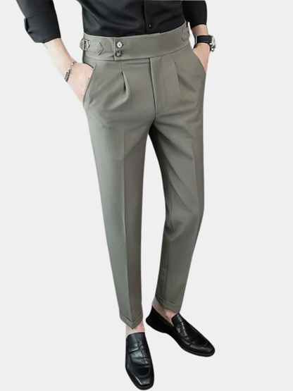 MONVIEL™ | Men's High-Waist Tailored Trousers