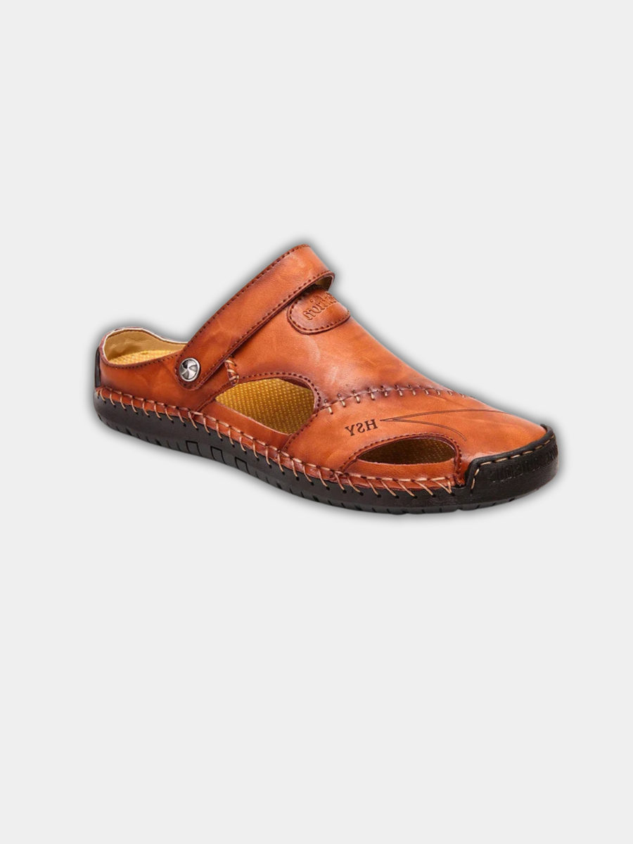 MANSSINO™ | Men's Hand-Stitched Closed-Toe Summer Sandal