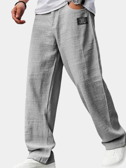 MANSSINO™ | Men's Cotton-Linen Straight-Leg Trousers