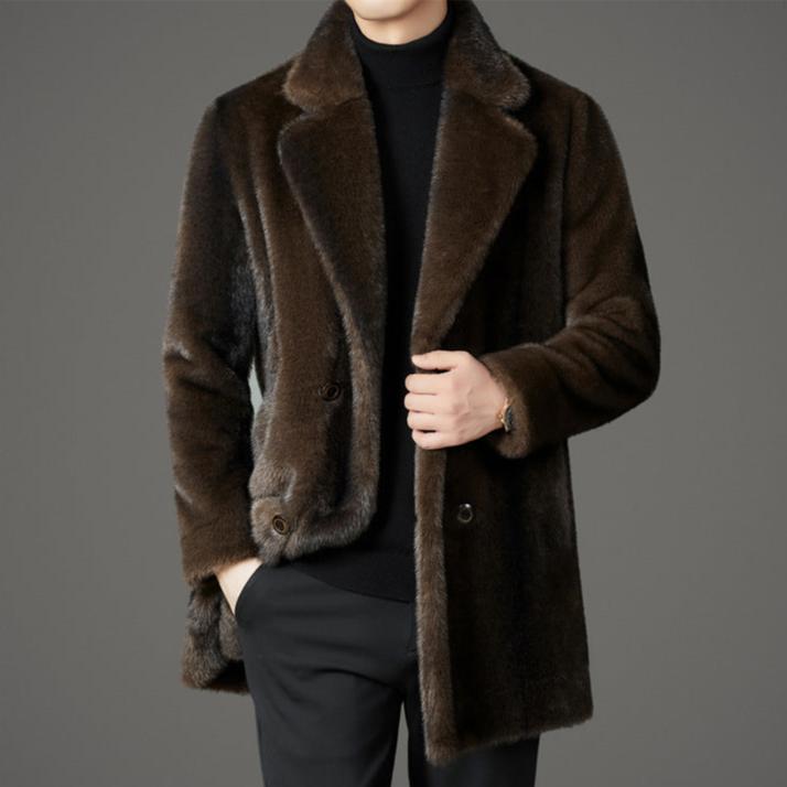 MANSSINO™ | Faux Fur Overcoat