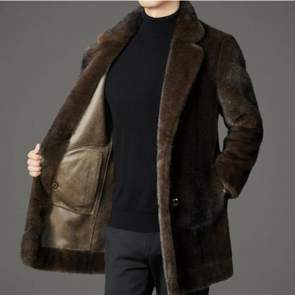 MANSSINO™ | Faux Fur Overcoat