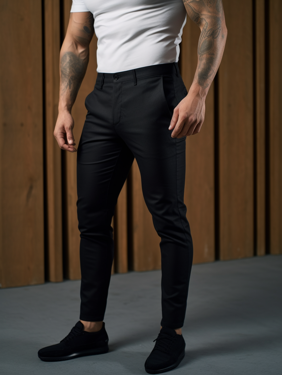 MONVIEL | Mens Stretch Trousers