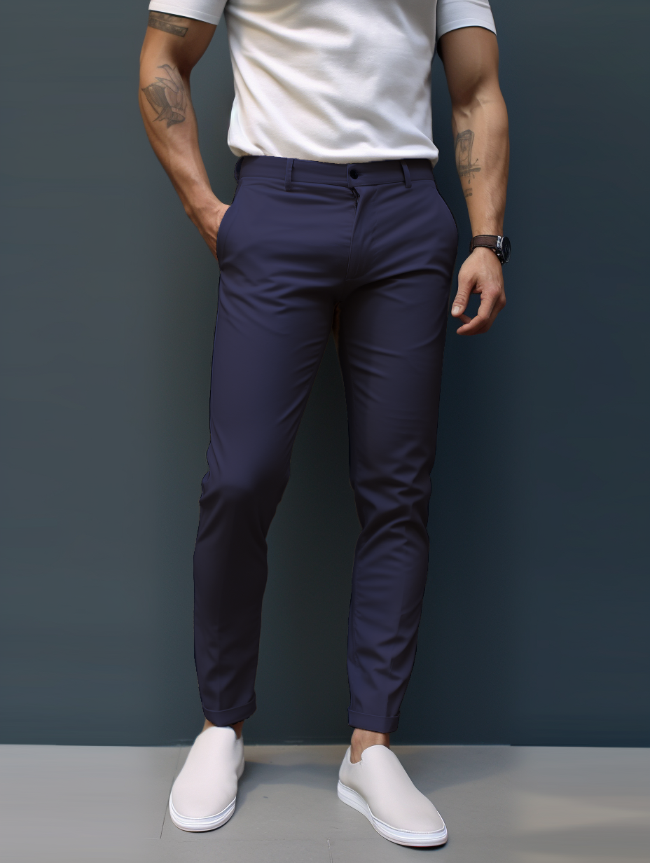 MONVIEL | Mens Stretch Trousers