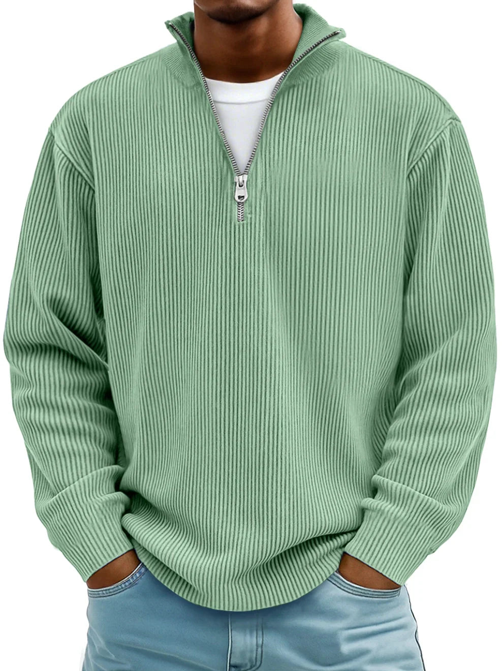MONVIEL™ | Mid-Zip Warm Knit